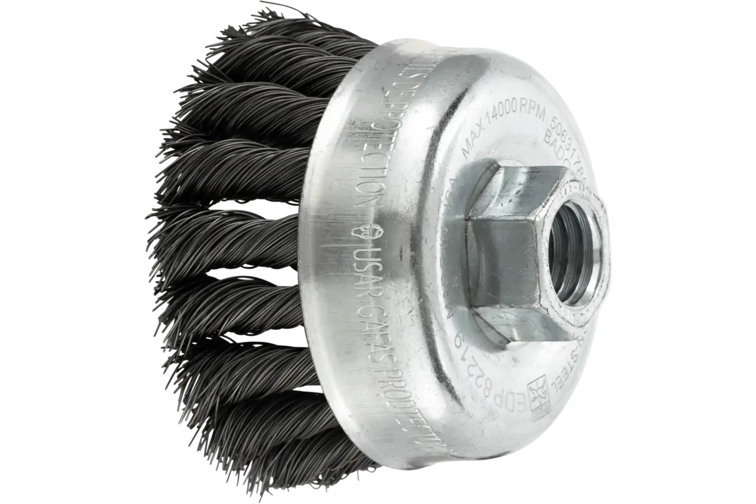 Picture of Pferd Knot Wire Cup Brush Psf 2-3/4" Dia. .014 Carbon Steel 5/8-11" Thread Retail